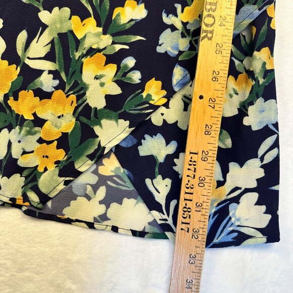 Slate & Willow Womens Blue Floral Throw Shift Dress S Short Feminine Fairycore - Picture 9 of 16